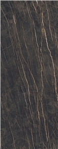 New Design Large Format Slab Black Floor Tiles