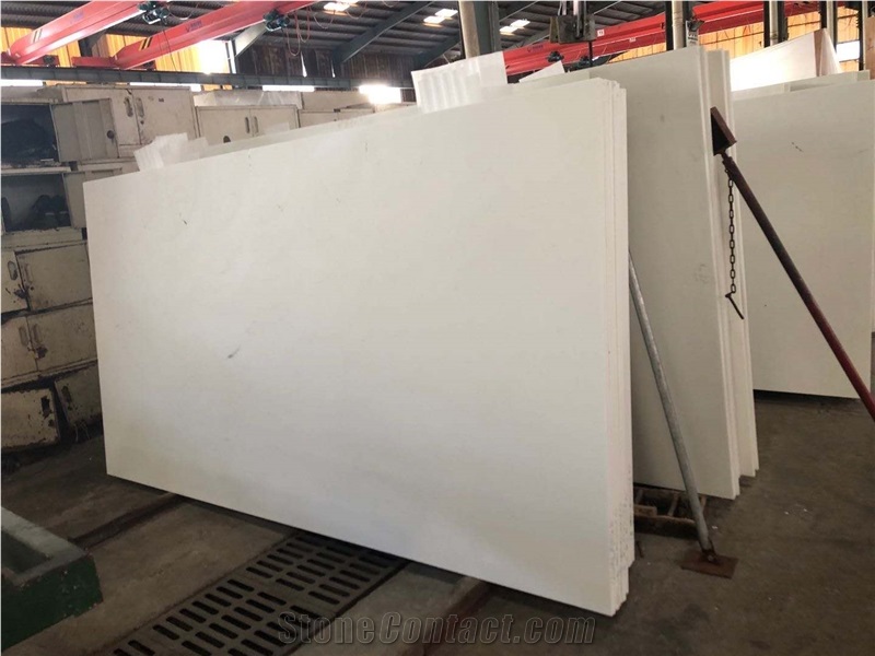 Glazed Pure Crystal White Marble Walls Cladding