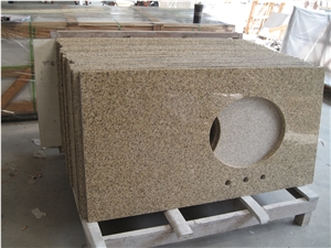 Hubei Gold Sesame Yellow Granite G682 Kitchen Top
