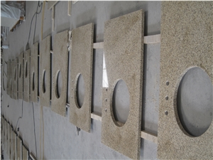 Hubei Gold Sesame Yellow Granite G682 Kitchen Top