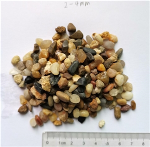 Multi-Color Pea Gravel Pebbles for Landscape