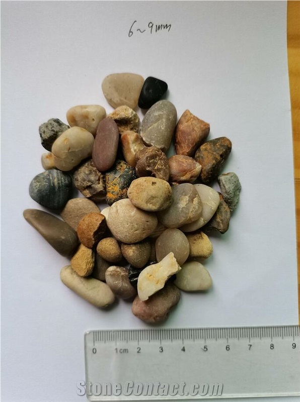 Multi-Color Pea Gravel Pebbles for Landscape