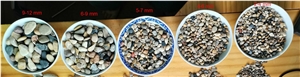 Multi-Color Pea Gravel Pebbles for Landscape