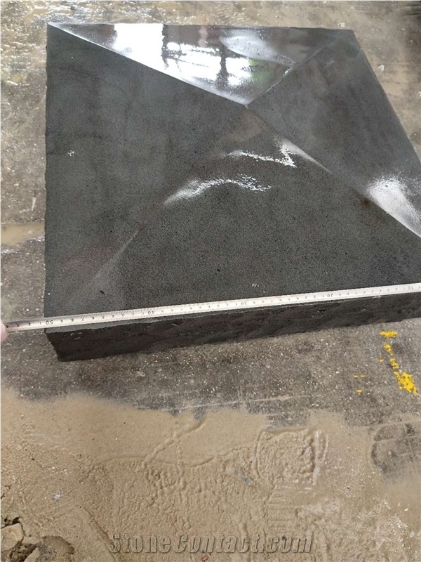 Original G684 Black Basalt Honed Rubbed Wall Caps