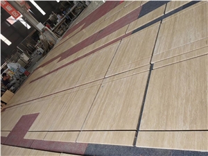Roman Beige Travertine Honed Wall Cladding Slabs Roman Beige Travertine Honed Wall Cladding Slabs
