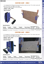 Carry Clamp, Lifter, Suction Cup, Granite, Marble