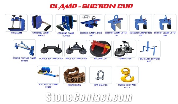 Carry Clamp, Lifter, Suction Cup, Granite, Marble