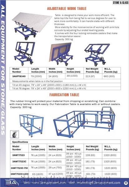 Vacuum Lifter,Buggy,Clamp,Working Table,Granite Slabs