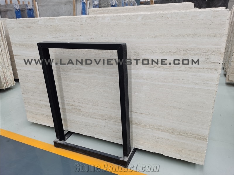 Abbas Abad White, Super White Tavertine Slab