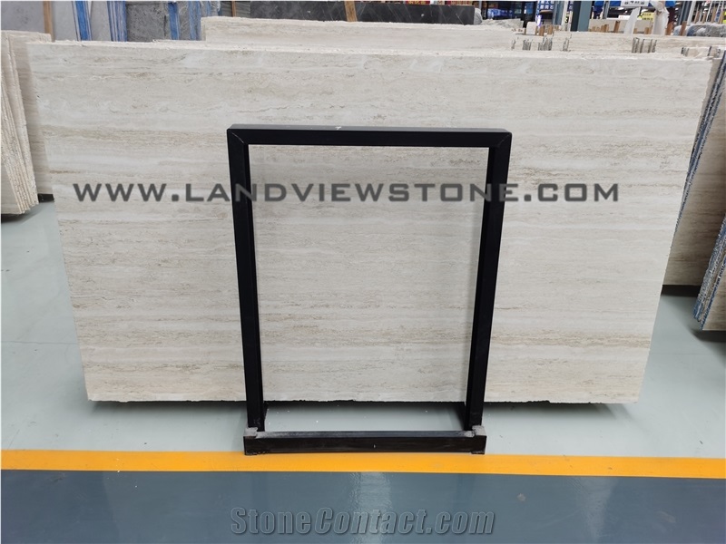 Abbas Abad White, Super White Tavertine Slab