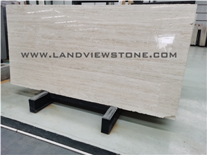 Abbas Abad White, Super White Tavertine Slab