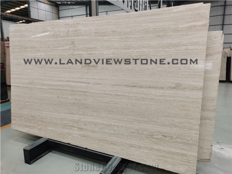 Abbas Abad White, Super White Tavertine Slab