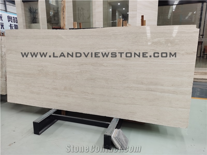 Abbas Abad White, Super White Tavertine Slab