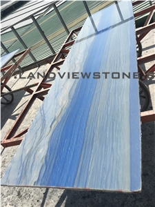 Azul Macaubas Slab, Fancy Blue Quartzite Slab Tile