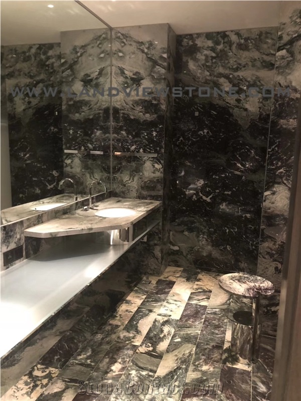 Crape Myrtle Quartzite Slab,Valley Orchid Quartzite