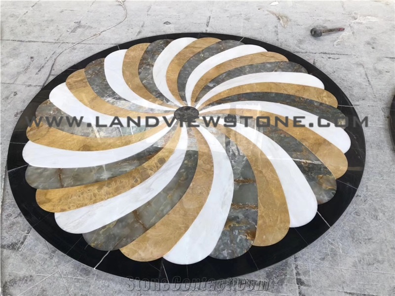 Creative Stone Pattern Top, Waterjet Tabletops