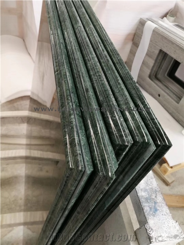 Dark Green Serpentine Marble Bath Tops