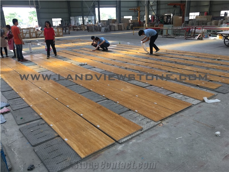 Golden Travertine Tiles, Gold Travertine Tile