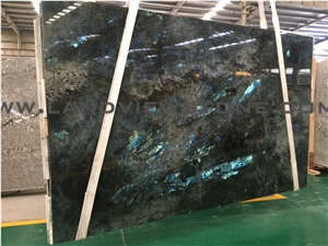 Lemurian Blue Granite Slab, Labradorite Blue Tiles