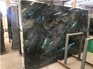 Lemurian Blue Granite Slab, Labradorite Blue Tiles