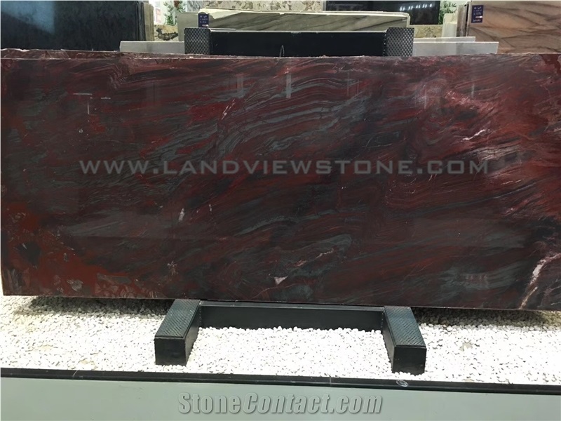 Magma Iron Red Granite Slabs