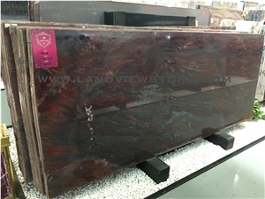 Magma Iron Red Granite Slabs