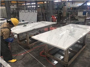 Namib Fantasy Vanity Top, Namibia White Marble Top