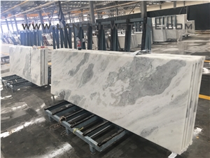 Namib Fantasy Vanity Top, Namibia White Marble Top