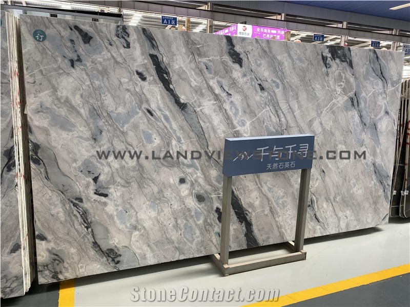 Newest Grey Quartzite Slab