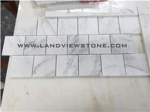 Oriental White Mosaic Tiles, White Marble Mosaic