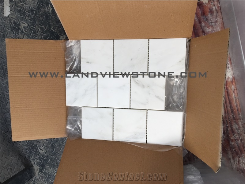 Oriental White Mosaic Tiles, White Marble Mosaic