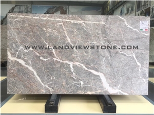 Pascal Grey Marble Slab, Fior Di Pesco Emperador