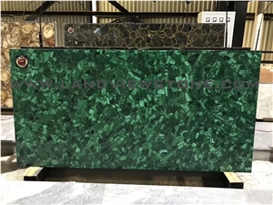 Peacock Green Semi Precious Slab, Semiprecious Top