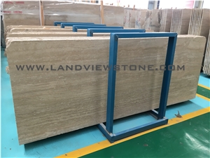 Roman Walnut Travertine Slab, Beige Travertine