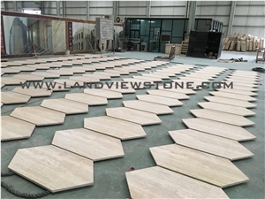 Roman Walnut Travertinetile, Beige Travertine Tile