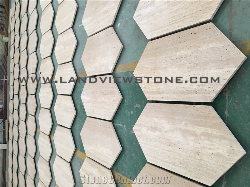 Roman Walnut Travertinetile, Beige Travertine Tile