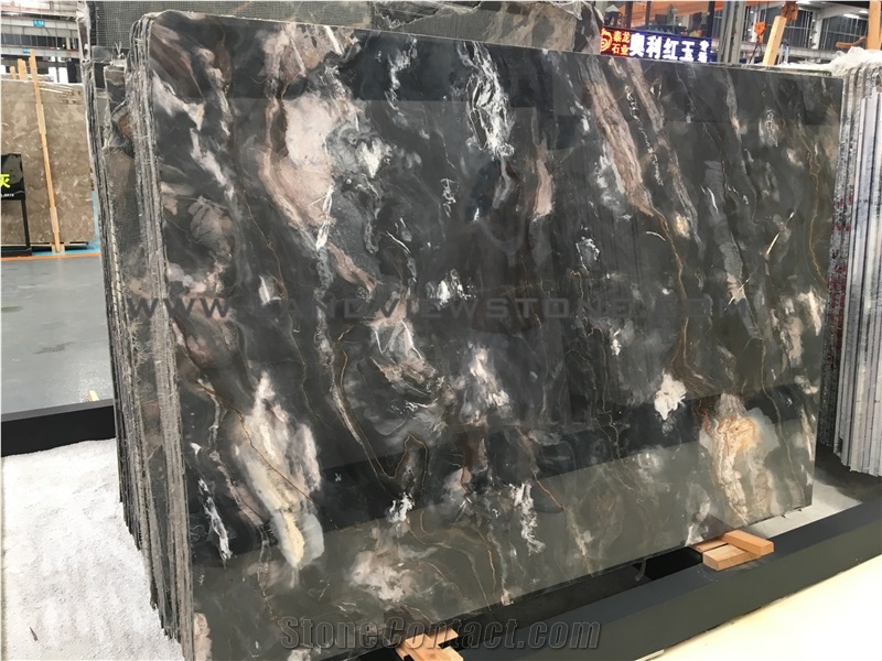 Zero Black Marble Slab,Phantom Black Marble