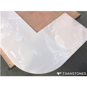 Backlit Artificial Pink Onyx Sheet for Bar Top