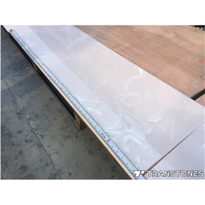Backlit Artificial Pink Onyx Sheet for Bar Top