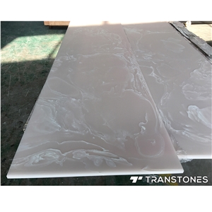 Backlit Artificial Pink Onyx Sheet for Bar Top
