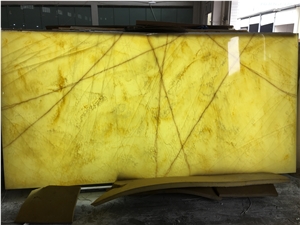 Backlit Translucnt Wall Panel Yellow Wall Sheet