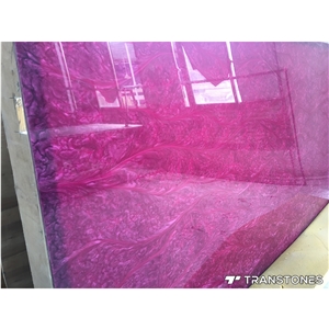 Pink Pearl Artificial Stone Interior Decor Panels