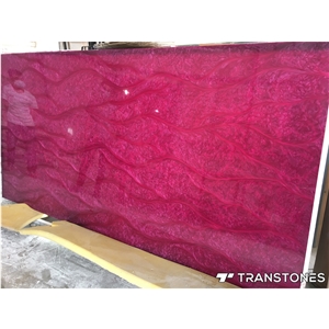 Pink Pearl Artificial Stone Interior Decor Panels