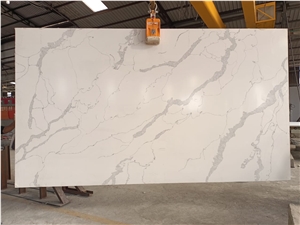 Calcutta White Quartz Slabs