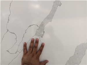 Calcutta White Quartz Slabs