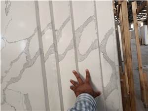 Calcutta White Quartz Slabs