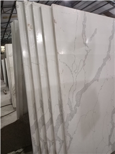 Calcutta White Quartz Slabs