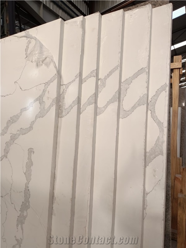 Calcutta White Quartz Slabs