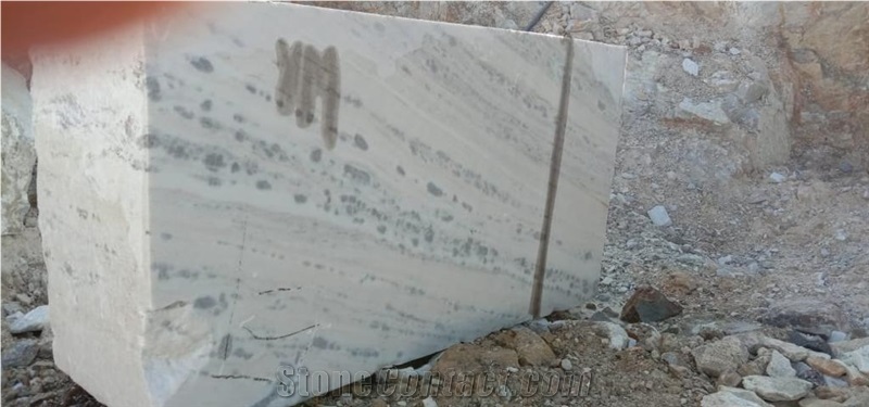 Glacier White/Grey Marble Blocks