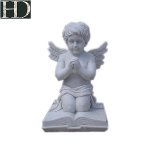 Handcarved Art Sculpture Stone Angel Statue Bust